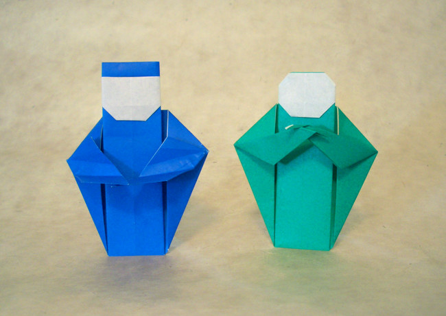 Origami Wicked son by Joel Stern. Folded from a square of origami paper by Gilad Aharoni on giladorigami.com
