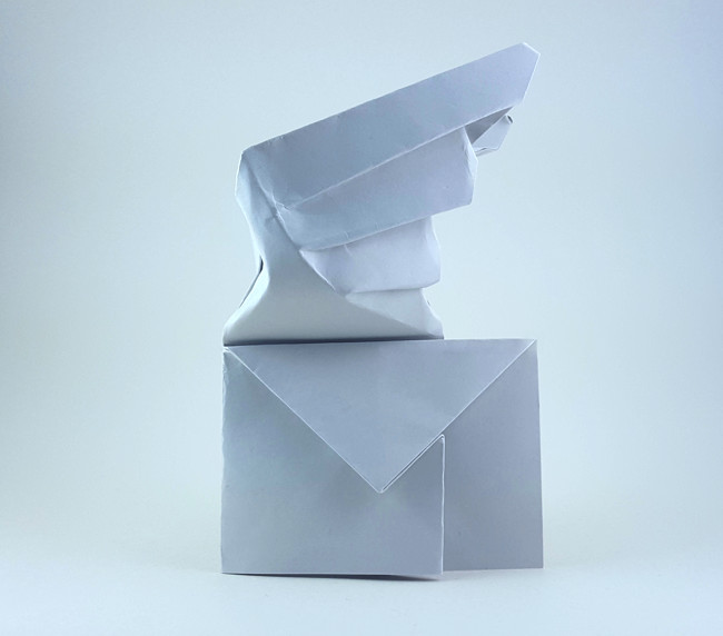 Origami Airmail by Herman van Goubergen. Folded by Gilad Aharoni on giladorigami.com