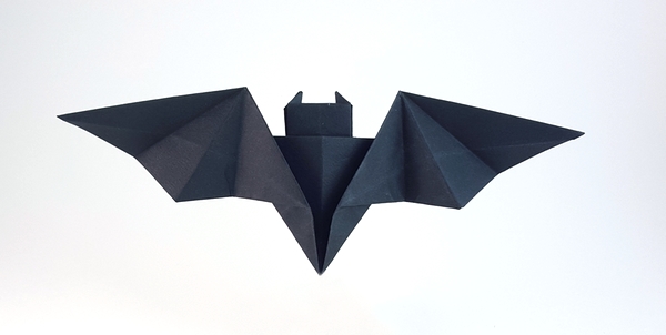 Origami Batarang by John Montroll. Folded from a square of Tant paper by Gilad Aharoni on giladorigami.com