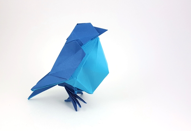 Origami Little bird by Hideo Komatsu. Folded by Gilad Aharoni on giladorigami.com