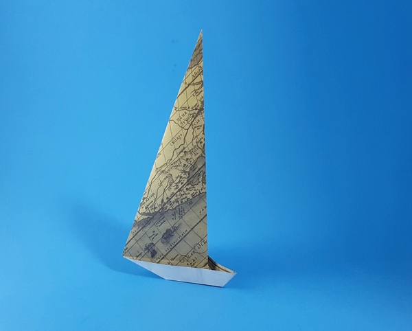 Origami Boat by Traditional. Folded by Gilad Aharoni on giladorigami.com