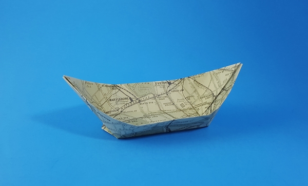 Origami Boat by Traditional. Folded by Gilad Aharoni on giladorigami.com