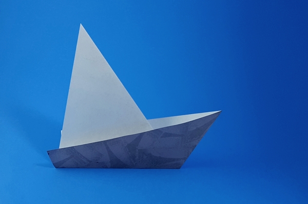 Origami Boat by Traditional. Folded by Gilad Aharoni on giladorigami.com