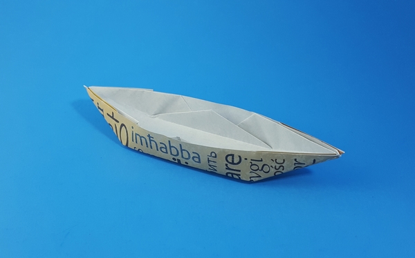 Origami Boat by Traditional. Folded by Gilad Aharoni on giladorigami.com