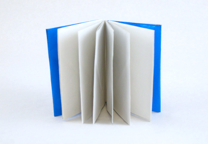 Origami Book by Kunihiko Kasahara. Folded from a square of Japanese foil by Gilad Aharoni on giladorigami.com