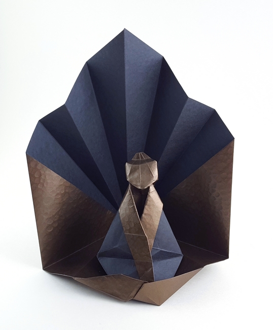 Origami Buddha by Viviane Berty. Folded by Gilad Aharoni on giladorigami.com