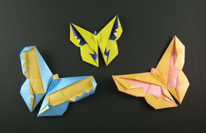 Origami Butterfly by Ronald Koh. Folded by Gilad Aharoni on giladorigami.com