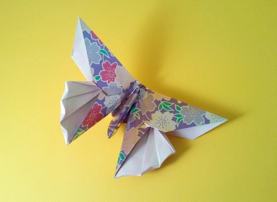 Origami Butterfly - Kyoto by Michael G. LaFosse. Folded by Gilad Aharoni on giladorigami.com