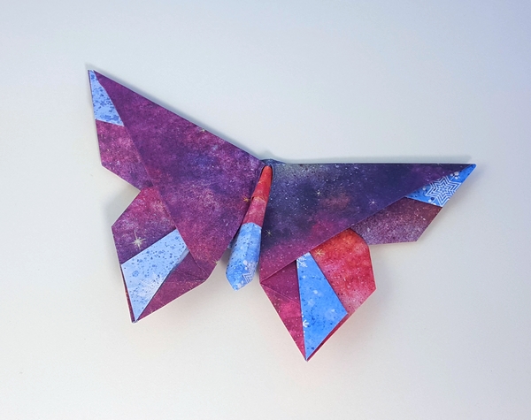 Origami Butterfly - Mihara Family by Michael G. LaFosse. Folded from a square of origami paper by Gilad Aharoni on giladorigami.com