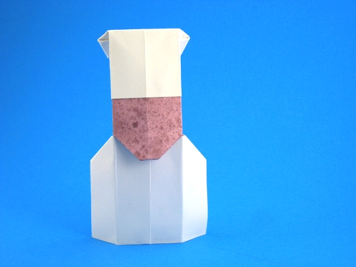 Origami Chef by David Petty. Folded by Gilad Aharoni on giladorigami.com