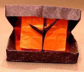 Origami Folding alarm clock by Pasquale d'Auria. Folded by Gilad Aharoni on giladorigami.com
