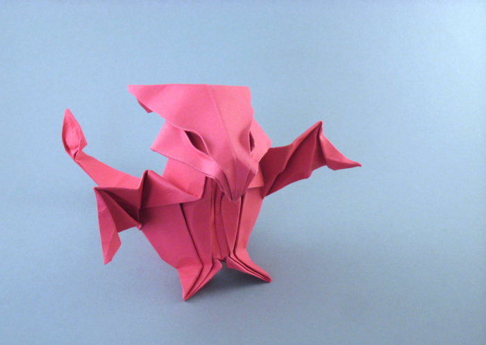 Origami Dragon baby by Daniela Carboni. Folded by Gilad Aharoni on giladorigami.com