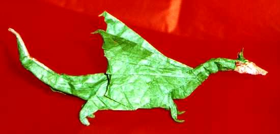 Origami Dragon by Fernando Gilgado Gomez. Folded by Gilad Aharoni on giladorigami.com