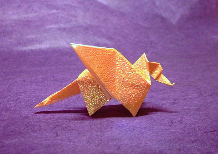 Origami Dragon by Eric Joisel. Folded by Gilad Aharoni on giladorigami.com