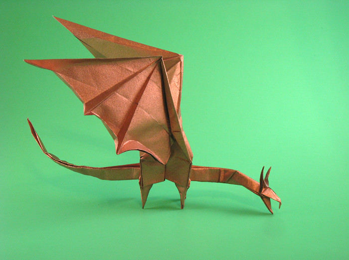 Origami Dragon by Shuki Kato folded by Gilad Aharoni