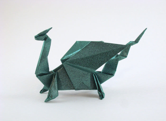 Origami Dragon by Robert Neale. Folded by Gilad Aharoni on giladorigami.com