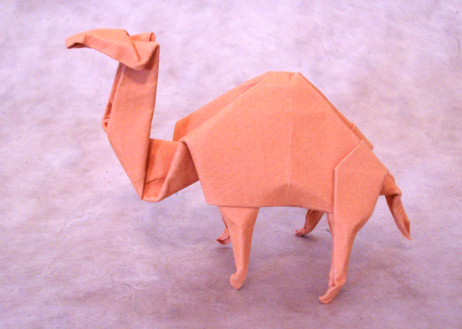 Origami Dromedary by John Montroll. Folded by Gilad Aharoni on giladorigami.com