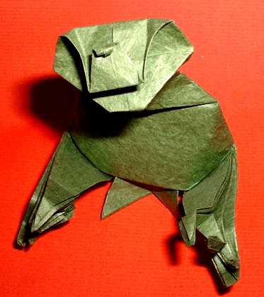 Origami E.T. by Jun Maekawa. Folded by Gilad Aharoni on giladorigami.com