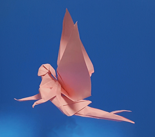 Origami Fairy by Kimura Yoshihisa. Folded by Gilad Aharoni on giladorigami.com