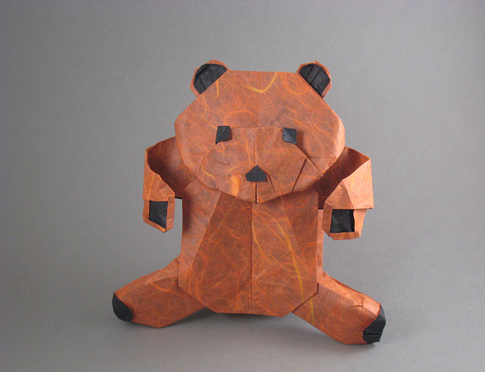 Origami Bear - Fluffy by Marc Kirschenbaum. Folded by Gilad Aharoni on giladorigami.com