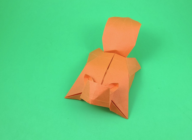 Origami Flying squirrel by Kyohei Katsuta. Folded from square of Tant paper by Gilad Aharoni on giladorigami.com