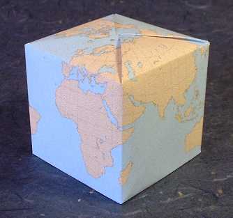 Origami Cube by Fujimoto Shuzo. Folded by Gilad Aharoni on giladorigami.com