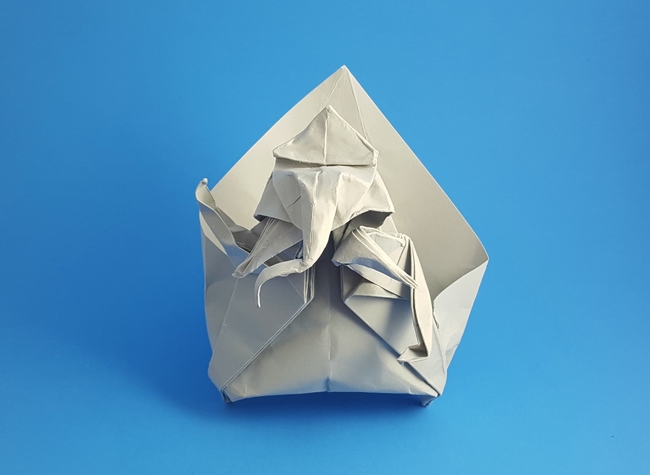 Origami Ganesh by Eric Vigier. Folded by Gilad Aharoni on giladorigami.com