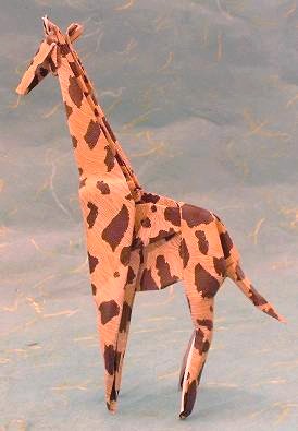 Origami Giraffe by John Montroll. Folded by Gilad Aharoni on giladorigami.com