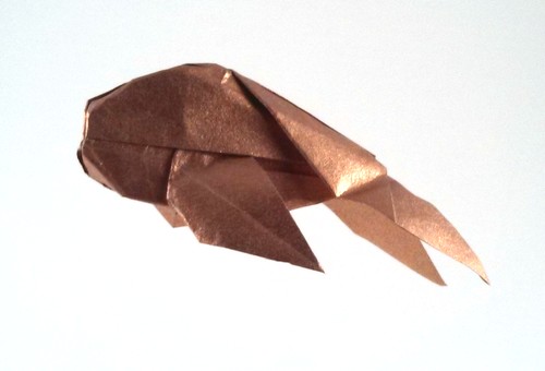 Origami Goldfish by Patricia Crawford. Folded by Gilad Aharoni on giladorigami.com