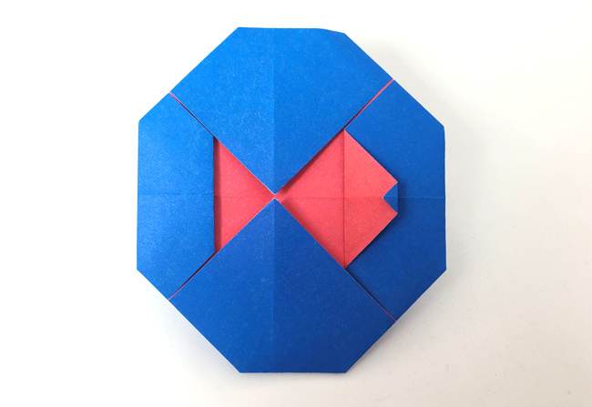 Origami Goldfish by Marc Kirschenbaum. Folded from a square of duo origami paper by Gilad Aharoni on giladorigami.com