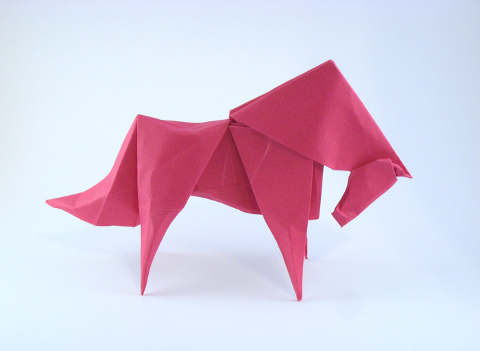 Origami Horse by Fabian Correa. Folded by Gilad Aharoni on giladorigami.com