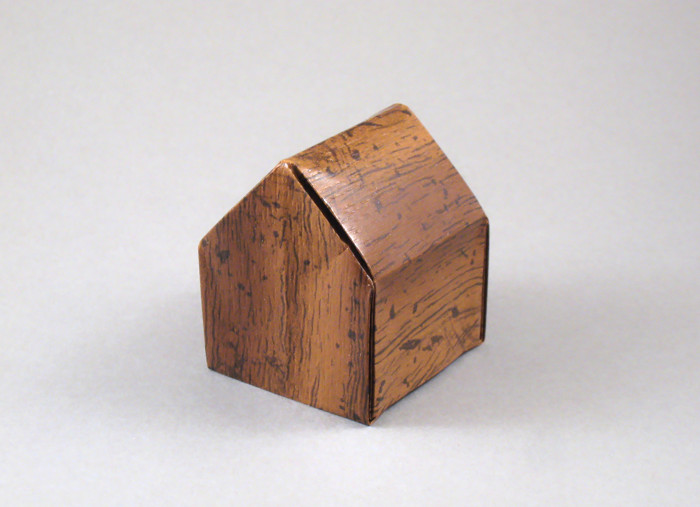 Origami House by Wayne Brown. Folded from a rectangle of scrapbooking paper by Gilad Aharoni on giladorigami.com