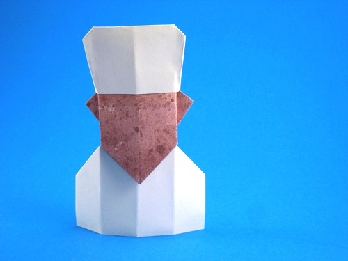 Origami Imam by David Petty. Folded by Gilad Aharoni on giladorigami.com