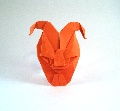 Origami Jester by Michael Adcock. Folded by Gilad Aharoni on giladorigami.com