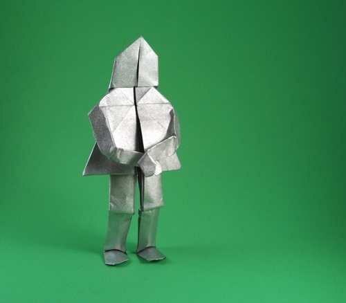 Origami Knight by Neal Elias. Folded by Gilad Aharoni on giladorigami.com