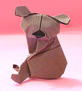 Origami Koala by Alfredo Giunta. Folded by Gilad Aharoni on giladorigami.com