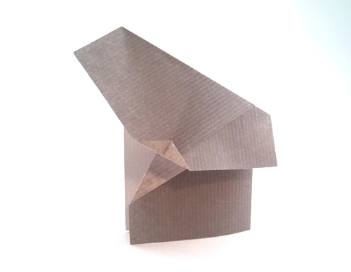 Origami Koala by Paul Jackson. Folded from a square of kraft origami paper by Gilad Aharoni on giladorigami.com