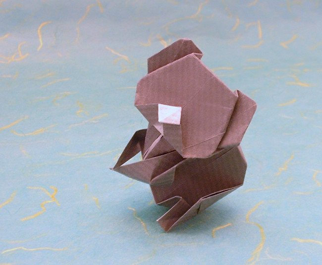 Origami Koala by Yoshihide Momotani. Folded by Gilad Aharoni on giladorigami.com