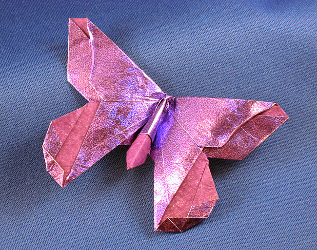Origami Butterfly - Lillian by Michael G. LaFosse. Folded by Gilad Aharoni on giladorigami.com