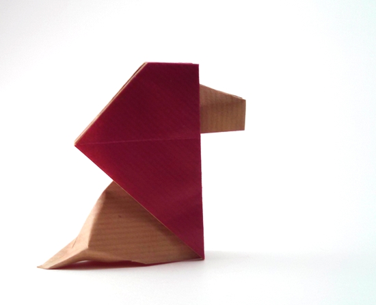 Origami Lion by Rui Roda. Folded by Gilad Aharoni on giladorigami.com