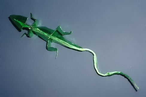 Origami Lizard by Alfredo Giunta. Folded by Gilad Aharoni on giladorigami.com