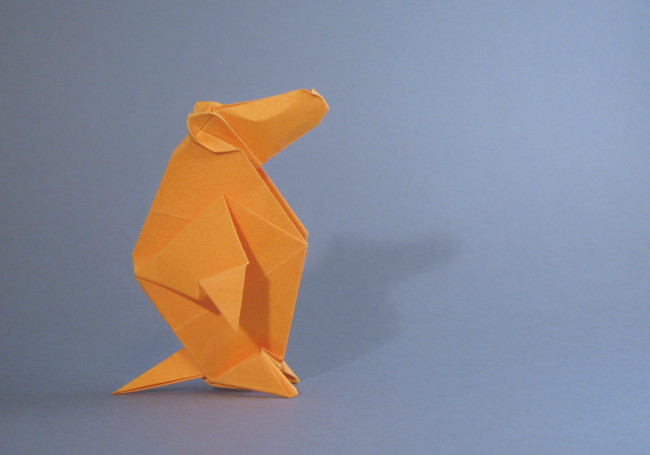 Origami Marmot by Robert J. Lang. Folded by Gilad Aharoni on giladorigami.com