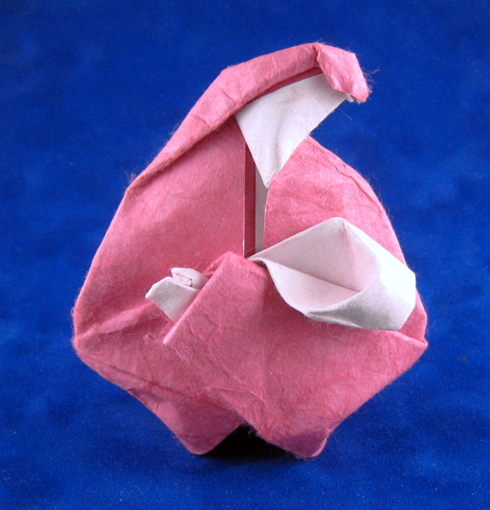 Origami Mary and child II by Neal Elias. Folded by Gilad Aharoni on giladorigami.com