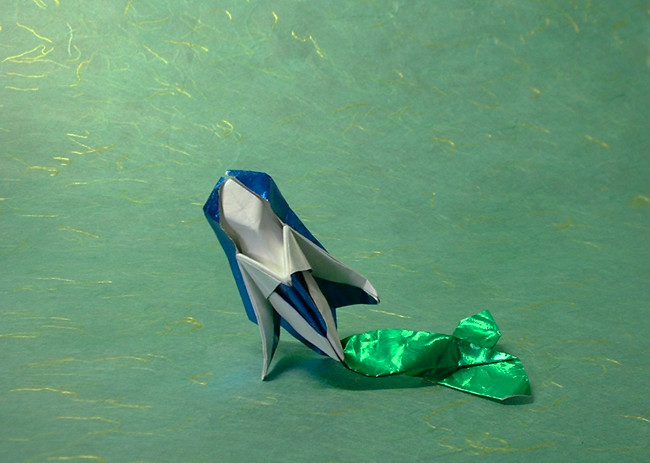 Origami Mermaid by Seiji Nishikawa. Folded by Gilad Aharoni on giladorigami.com