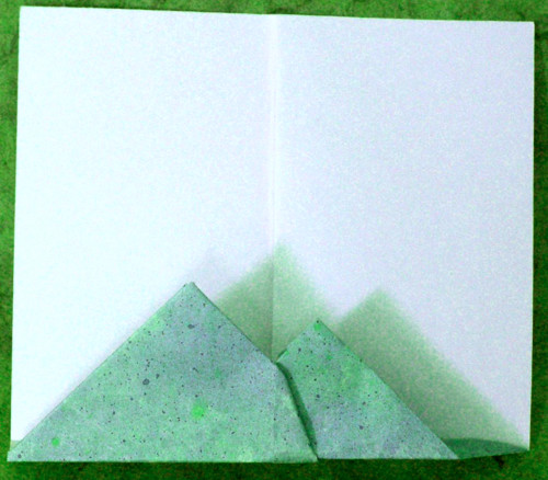 Origami Mountain 2 by Nick Robinson. Folded by Gilad Aharoni on giladorigami.com