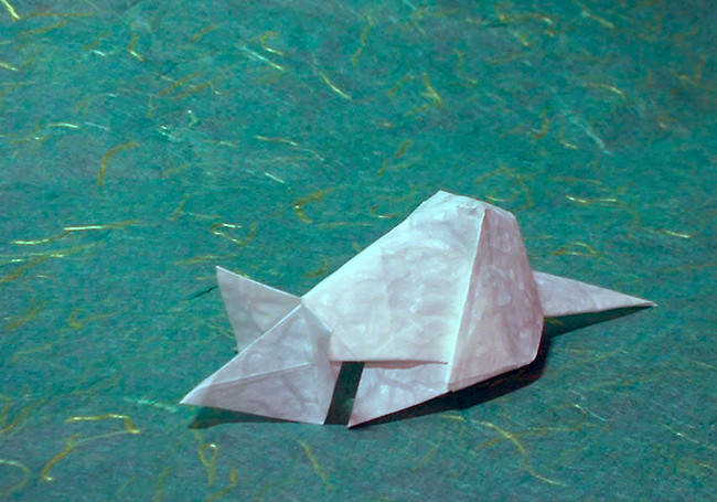 Origami Mouse by David Brill. Folded from a square of