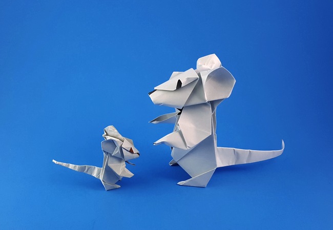 Origami Mouse by Oriol Esteve. Folded by Gilad Aharoni on giladorigami.com