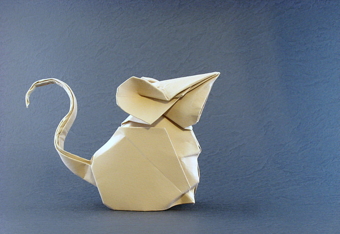 Origami Mouse by Hoang Tien Quyet. Folded by Gilad Aharoni on giladorigami.com
