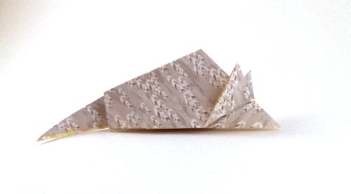 Origami Mouse by Joel Stern. Folded from a square of the paper that came with the book by Gilad Aharoni on giladorigami.com