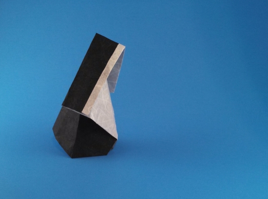 Origami Nun by Akira Yoshizawa. Folded by Gilad Aharoni on giladorigami.com